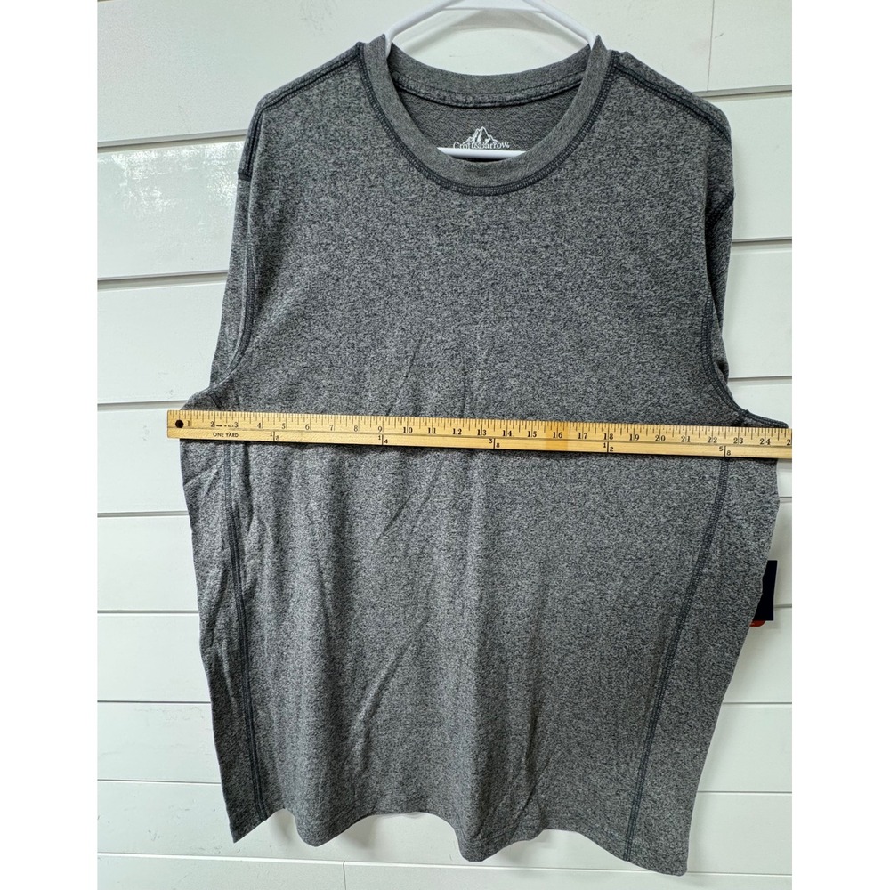 Croft & Barrow Mens XL T-Shirt Lot 2 Black Ribbed Easy Care Grey Adventure Tee - Picture 8 of 9